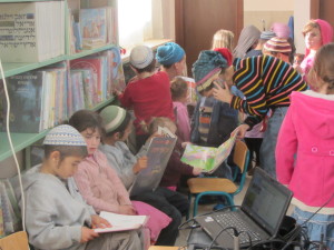 reading in library